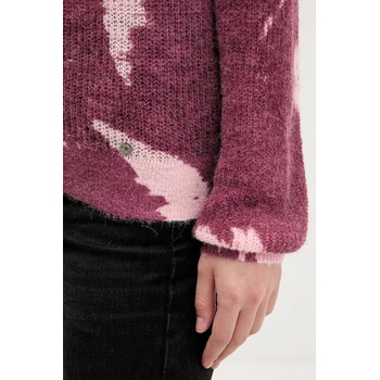 Desigual Пуловер с вълна Desigual HYDER в бордо от лека материя 25WWJF31 (25WWJF31)