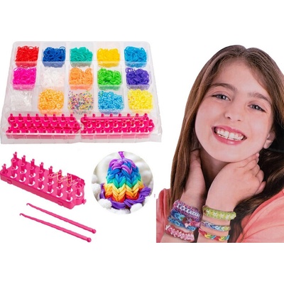 Loom Band Gumičky na výrobu náramkov S 3500 ks