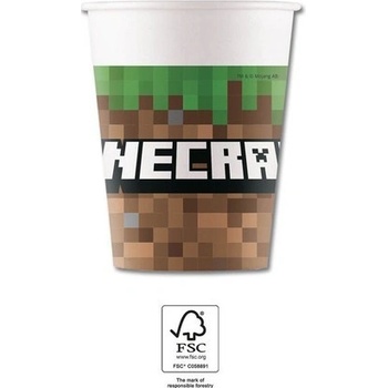 Procos Papierové poháre Minecraft 200ml