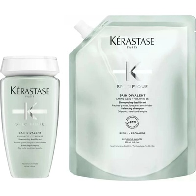Kérastase Specifique Bain Divalent hloubkově čisticí šampon pro mastnou pokožku hlavy Refill 500 ml