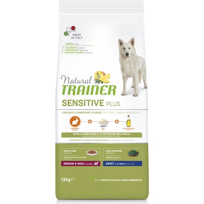 Trainer Natural Sensitive Plus Adult Medium Maxi králik 12 kg