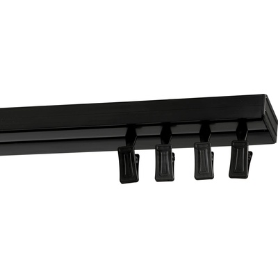 Rolmeister Stropní kolejnička PVC Černá Stropní dvojitá 200 cm