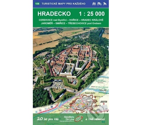 Hradecko - turistická mapa