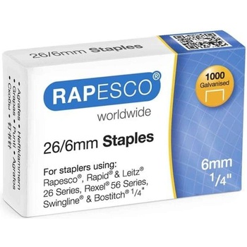 Rapesco Телчета за телбод, размер 26/6 mm, 1000 броя (1090140032)