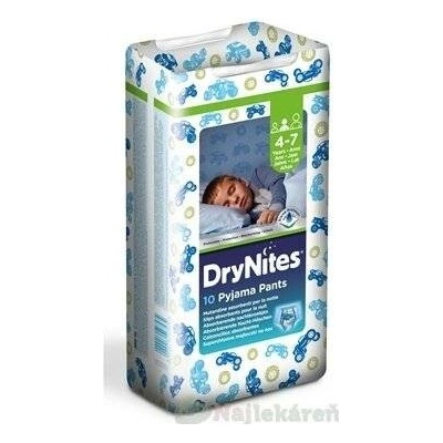 Huggies DryNites Medium pro chlapce 4–7 let 10 ks