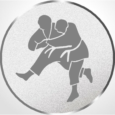 D1-8B/S Emblém pr.25mm judo strieborný 2,5 cm