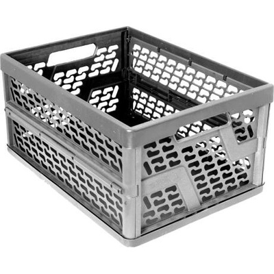 Přepravka skládací 32l, 48x25x33cm, černá
