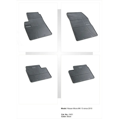 FroGum Гумени стелки за NISSAN Micra K13 (2010-2017), марка Frogum (0451)