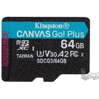 Kingston microSDXC Canvas Go Plus 64GB C10/UHS-I/U3 SDCG3/64GBSP