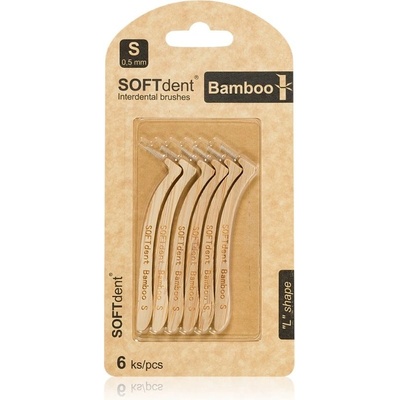 SOFTdent Bamboo mezizubní kartáček S 0,5 mm 6 ks