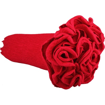 Krepový kornout 25cm x 2,5m 582-ČERVENÁ