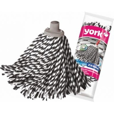 Бърсалка въже York Zebra 160 g, Конусна резба (221011-7306)