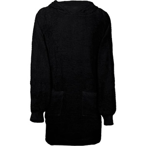 vidaXL Одеяло с качулка KINN Черно L Памук (4100886)