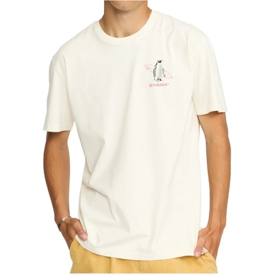 Revolution Мъжка тениска Revolution Printed T-Shirt Pinguin T-shirt - Offwhite - размер M (216-8841-0112)
