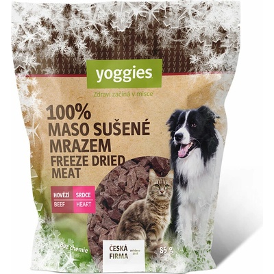 Yoggies Mrazem sušené Hovězí srdce (lyofilizované) 85 g