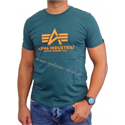 Alpha Industries Basic T-Shirt Force Green tričko pánske zelená