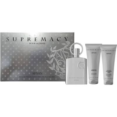 Afnan Supremacy Silver Gift Set EDP 100 ml + After Shave Balm 100 ml +Shower Gel 100 ml за мъже