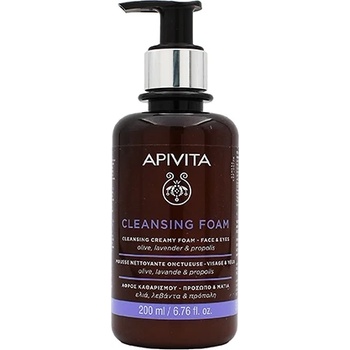 APIVITA Cleansing Foam Face & Eyes кремообразна почистваща пяна за лице и очи 200 мл