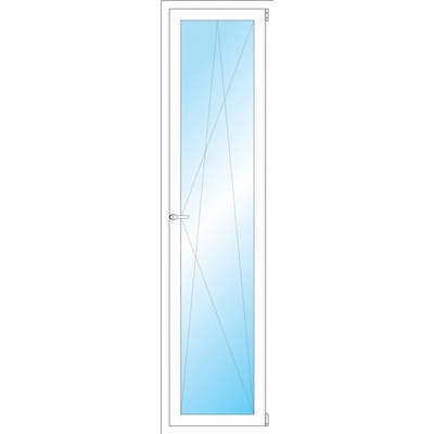 OKNA HNED Plastové okno 55x211 cm bílé otevíravé a sklopné pravé