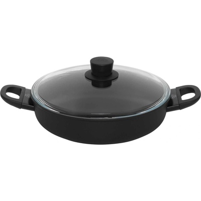 Ballarini Avola Deep 2H 28 cm Černá nepřilnavá pánev s poklicí
