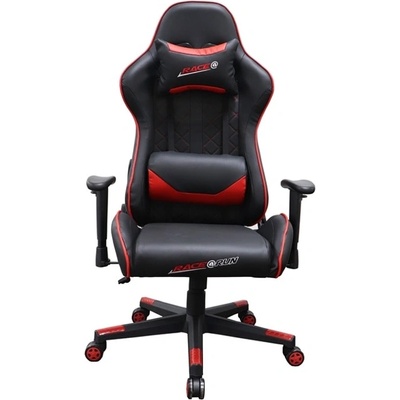 RFG Геймърски стол RFG Race@Run, до 130 кг. макс тегло, еко кожа, газов амортисьор, коригиране височина, черен/червен (HLC-3561L/BLACK/RED)