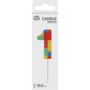 JUNIOR Свещ за торта JUNIOR Lego модел 1-p 10, 5 cm