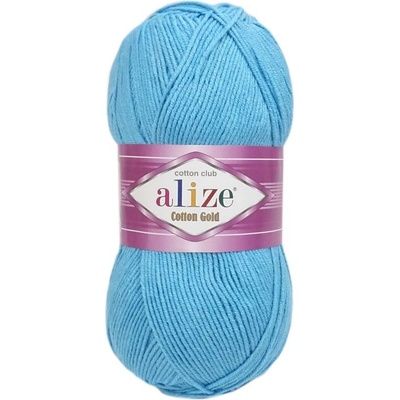 Alize Cotton Gold 287 azurově modrá