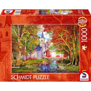 Schmidt Spiele Пъзел Schmidt от 1000 части - Параклис през есента (59788)