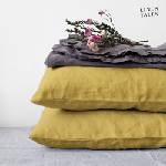 Linen Tales Ленена калъфка за възглавница 50x70 cm Lemon Curry - Linen Tales (LT-PC-50x70-LC)