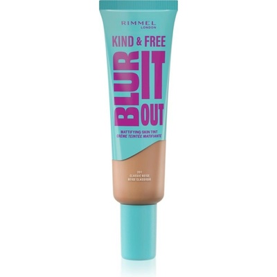 Makeup Rimmel London Kind & Free Blur It Out Mattifying Skin Tint 201 Classic Beige 30 ml
