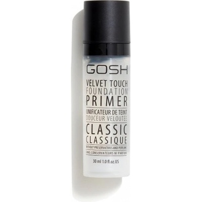 Gosh Velvet Touch Foundation Primer Clear Podklad pod make-up Clear 30 ml