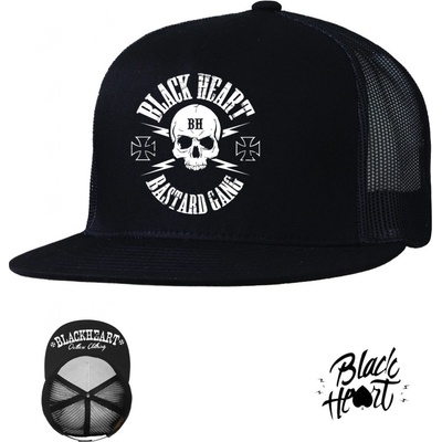 BLACK HEART BASTARD SKULL