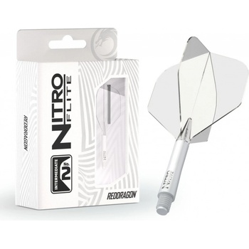 Red Dragon Nitro Flite - No2 - white & clear - midi