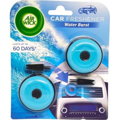 Air Wick ароматизатор за автомобили, 2 броя, Water Burst