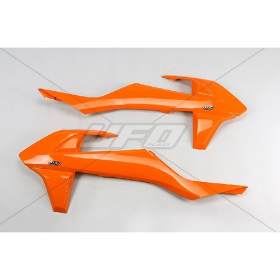 UFO kryty chladiče KTM SX/SXF 16-18 (kromě SX 250 16), EXC/EXCF TPI 17-19, barva oranžová