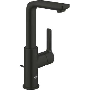 GROHE Lineare New - Смесител за умивалник със сифон, матово черно 232962431 (232962431)