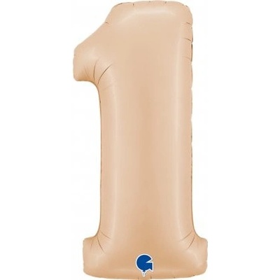 GRABO fóliový balónek ČÍSLICE KRÉMOVÁ 1 102cm,40 nafukovací