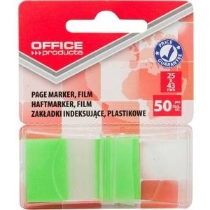 Pbs connect Office Products Indexing Rolls OFFICE PRODUCTS, PP, 25x43mm, 1x50 cards, blister, green