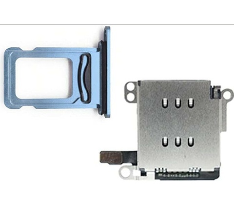 iPhone XR dual čítačka SIM+ tray modrý