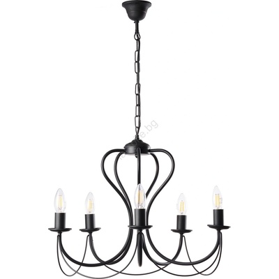 Onli - Пендел CANDELA 5xE14/6W/230V черен (OL0270)