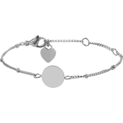 Bellita Дамска гривна от стомана с кръгла плочка Bellita (BLT-BJ-1313-S)