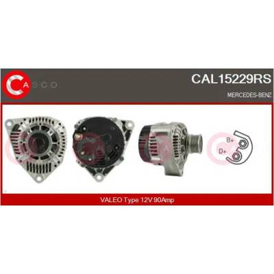 CASCO Alternátor 12V 140A s kolem AFP OE VALEO