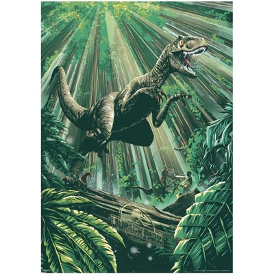 FaNaTtik | Jurassic Park - Art Print (30th Anniversary) Jungle Art (Limited Edition) 42 x 30 cm
