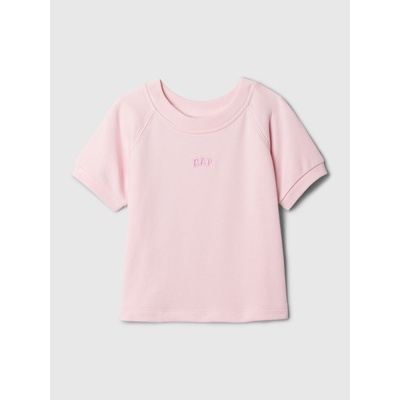 GAP 409506-03 dětská mikina s krátkým rukávem růžová