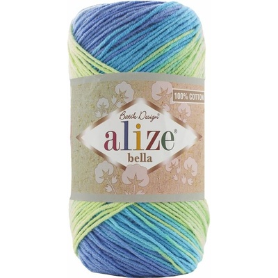 Alize příze Bella Batik 4146 fialová, zelená