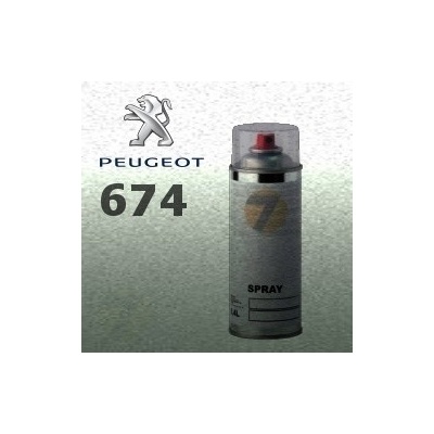 PEUGEOT 674 VERT ARGENTE metalická barva Sprej 400ml