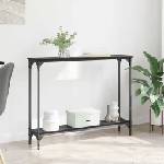 vidaXL Конзолна маса Черния дъб 100 x 22, 5 x 75 см Инженерна дървесина (882192)