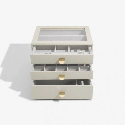Stackers šperkovnice se šuplíky 3v1 Oatmeal Classic Drawers krémová 75889