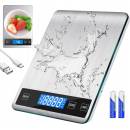 Kuchynské váhy Bedee 15 kg strieborná/sivá