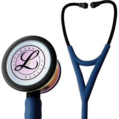 3M Littmann Cardiology IV : Mirror finish rainbow Blue, Satin Finish - 6242C